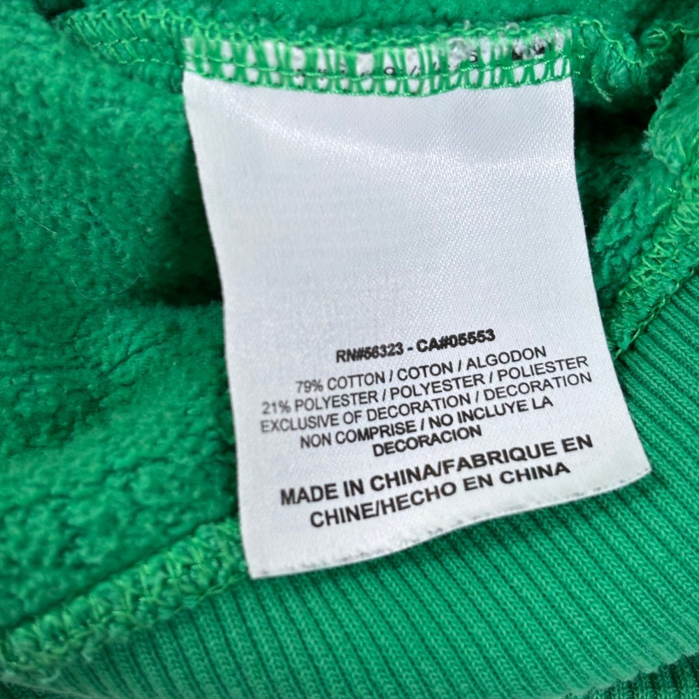 Nike Vintage Mens Green Crew Neck Sweatshirt Big Swoosh Logo Pullover *Flaws - Picture 9 of 14